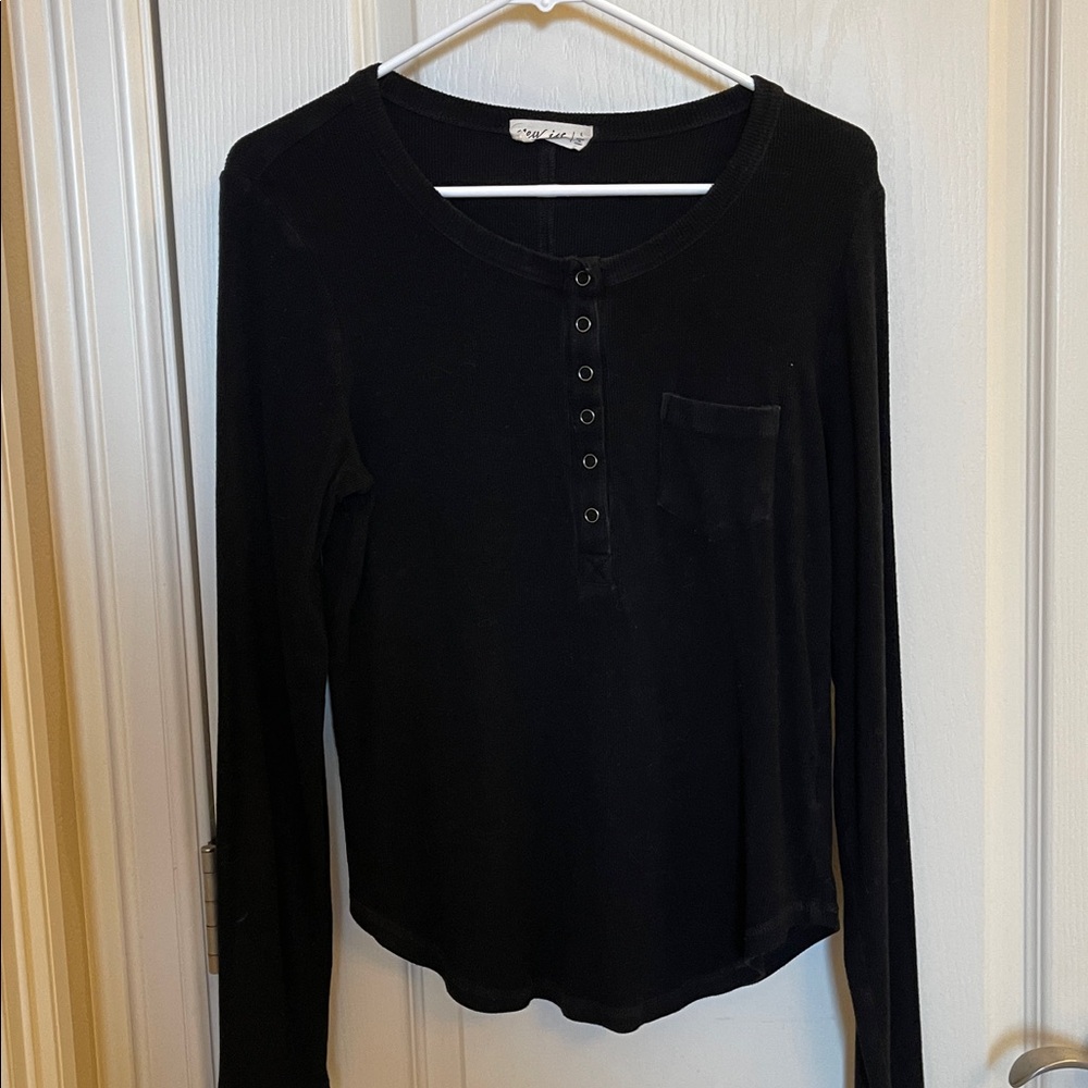 Black Long Sleeve Top